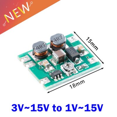 DC-DC Buck-boost Converter Module 3V~15V To 1V~15V 5V 6V 9V 12V 700ma/5W 