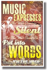 Music Expresses That Which Cannot Remain Silent - NEW Music Poster