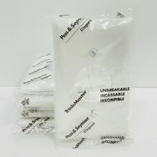 Lot of 7 Pass & Seymour TP7-W White 1-Gang Single Receptacle Outlet WallPlates 