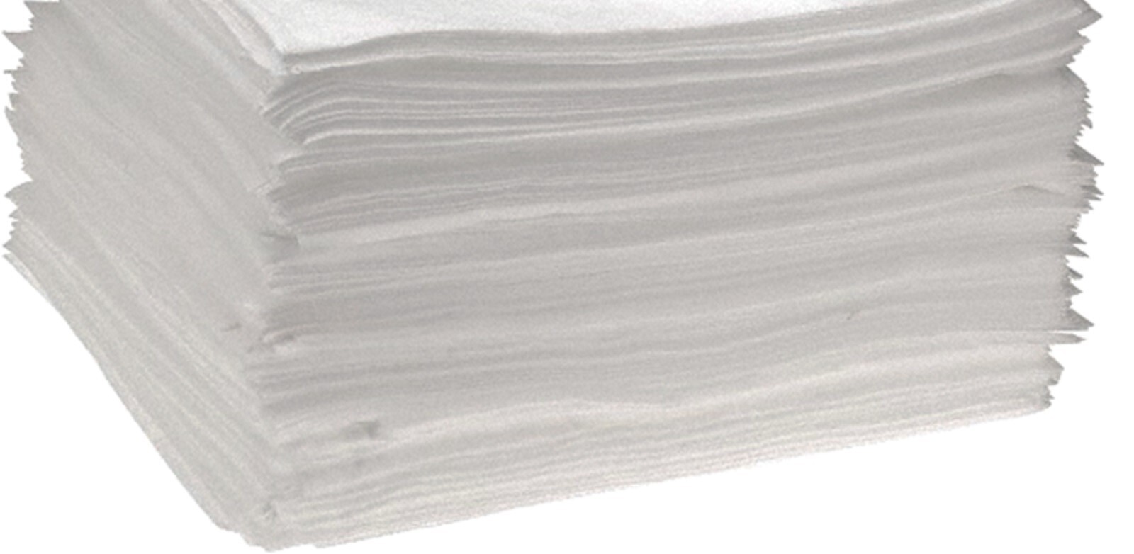 PRO-SAFE White Oil Sorbent High Absorbency Polypropylene Pads: 200 Pack, 17"x15"