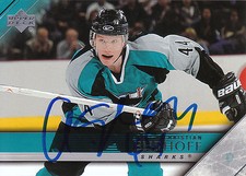 CHRISTIAN EHRHOFF SHARKS AUTOGRAPH AUTO 05-06 UPPER DECK #163 *22352