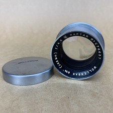 Wollensak 6 3/8   162mm 4.5 Raptar Front Lens Only