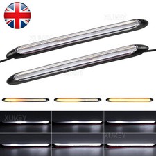 2x Sequential LED Strip Turn Signal Indicator Car DRL Daytime Running Light Bar