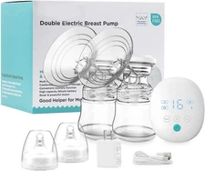 Double Breast Pump Breast Pump Kit Quiet & Hygienic 8 Adjustable Suction Levels