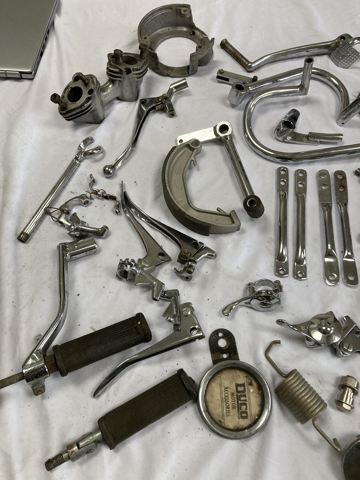 Assortment Of Vintage Motorcycle Parts eBay