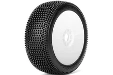 Powerhobby Block In 1/8 Buggy Mounted Tires White (2) Super Soft