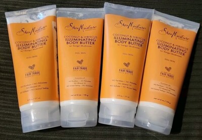 (4) Shea Moisture Coconut & Hibiscus Illuminating Body Butter 6oz