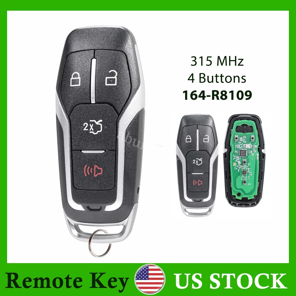 Funda TPU Para Mando A Distancia Sin Llave Ford/Lincoln - Negro Y Blanco, Protección Completa, Incluye Llaveros - Compatible Con Varios Modelos