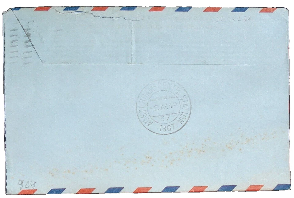 US SC UC39 AIR MAIL 11.c AEROGRAMME LETTER 1967 - Image 2 of 2