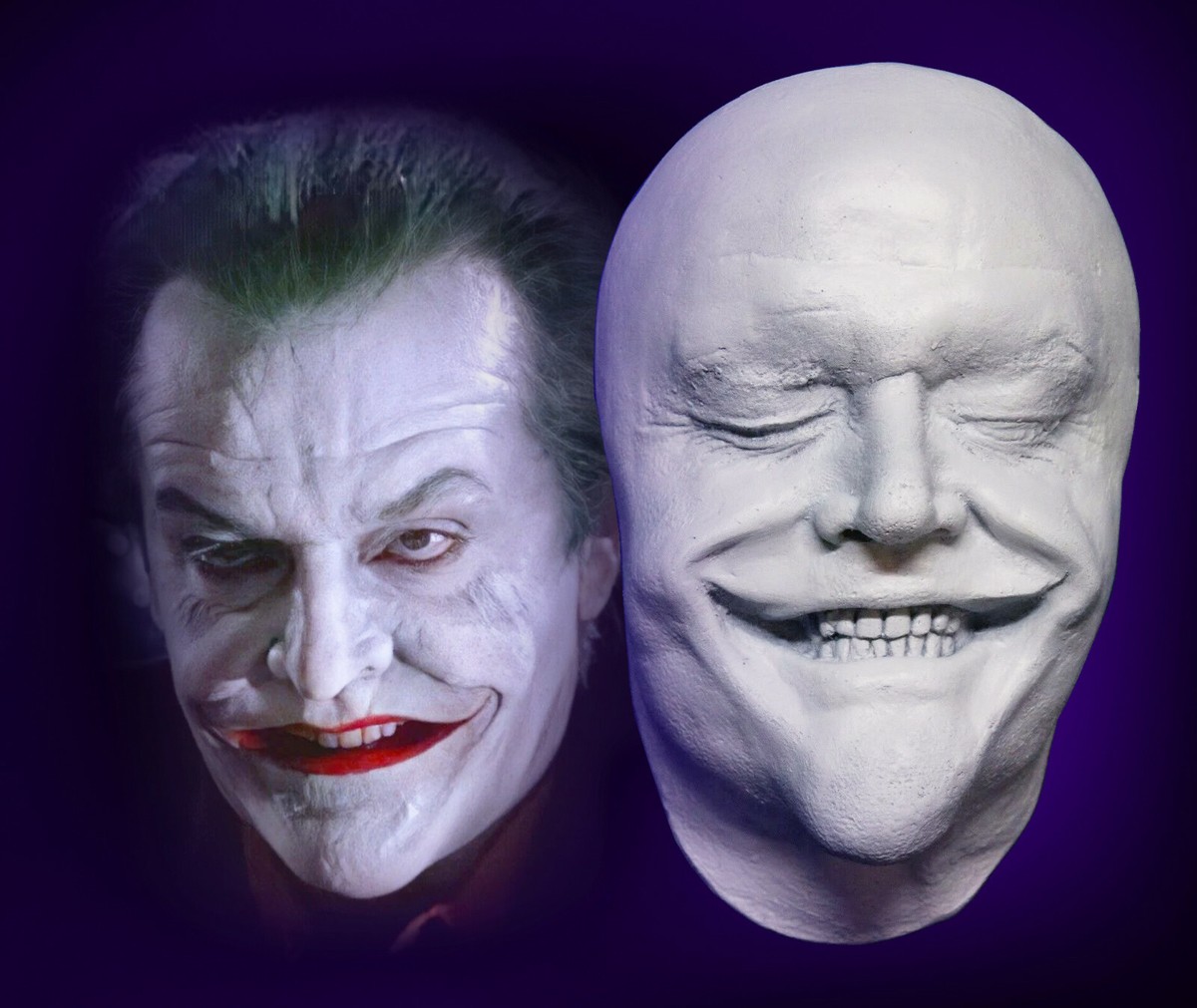 Jack Nicholson 1:1 Life Mask - Joker Make-up | eBay