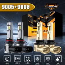 AUXBEAM LED Headlight Bulbs Conversion Kit 9005 9006 High Low Beam Bright White