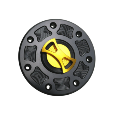 アクセサリー @kaz Gold CNC Bow-tie Gas Fuel Tank Cap For Kawasaki ZX-11 ZXR400 Ninja
