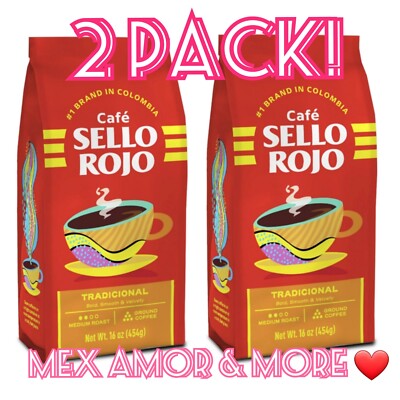 Solamente en Rojo y Café Sello Rojo Ground Coffee Tradicional Bag, 16 oz — Cordialsa USA main image 2