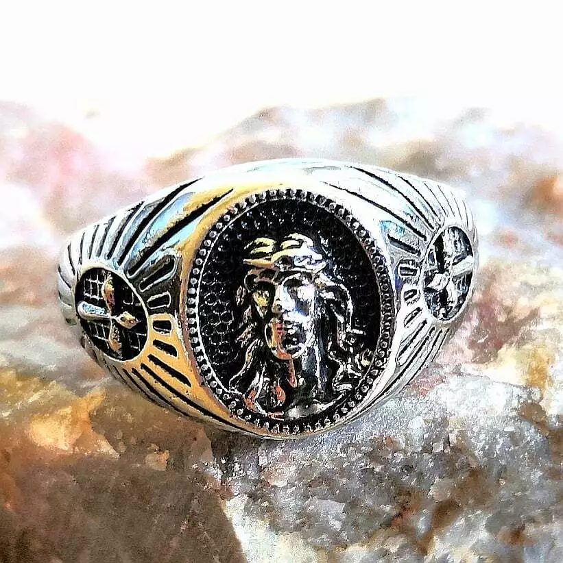Sterling silver charm rings online