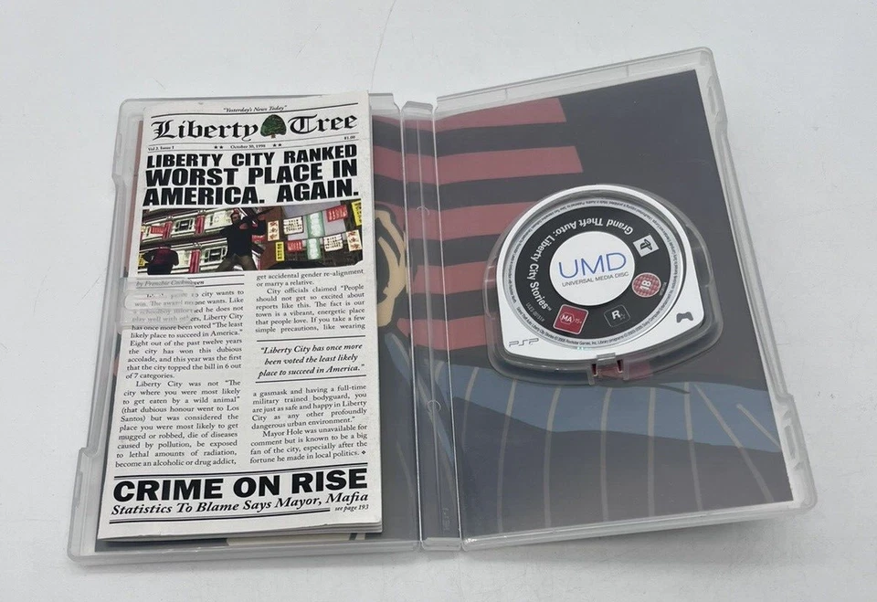 Grand Theft Auto: Liberty City Stories PSP W/Map and Tested - Image 3 of 3