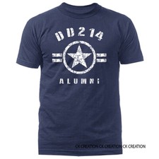 DD214 Alumni Military Patriotic US Flag Army Graphic T-shirt