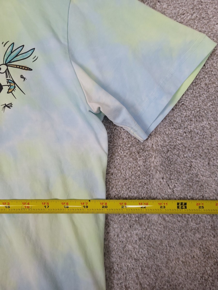 Flomotion Tie Dye Medium T Shirt Blue Green Yellow Buzz Kill Drink Mosquito View 5