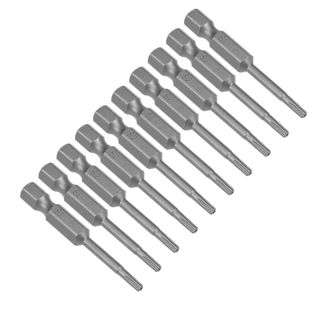 10pcs T9 Magnetic Torx Screwdriver Bits 1/4
