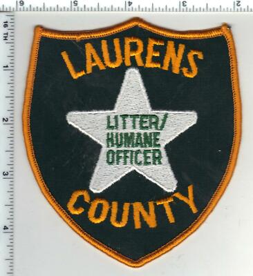 Laurens County Litter/Humane Officer (South Carolina) 1st Issue Shoulder Patch