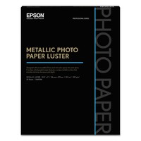 Epson Professional Media Metallic Photo Paper Luster White 8 1/2 X 11 25 Sheets Epson Professional Media Metallic Photo Paper Luster White 8 1/2 X 11 25 Sheets