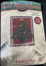 DIMENSIONS FashionArt 1995 FELT  FABRIC APPLIQUES Fancy Christmas Tree 80313