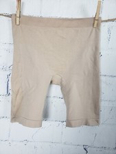 Vintage FIT Shapewear Thigh Slimming  Tummy Control Shorts Beige Nude Small