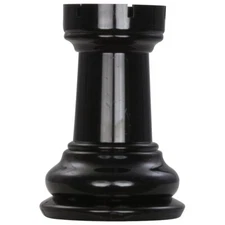 MegaChess 5 Inch Dark Plastic Rook Giant Chess Piece