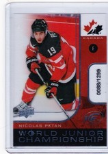 15-16 2015-16 UPPER DECK ICE NICOLAS PETAN WORLD JUNIOR CHAMPIONSHIP /1299 