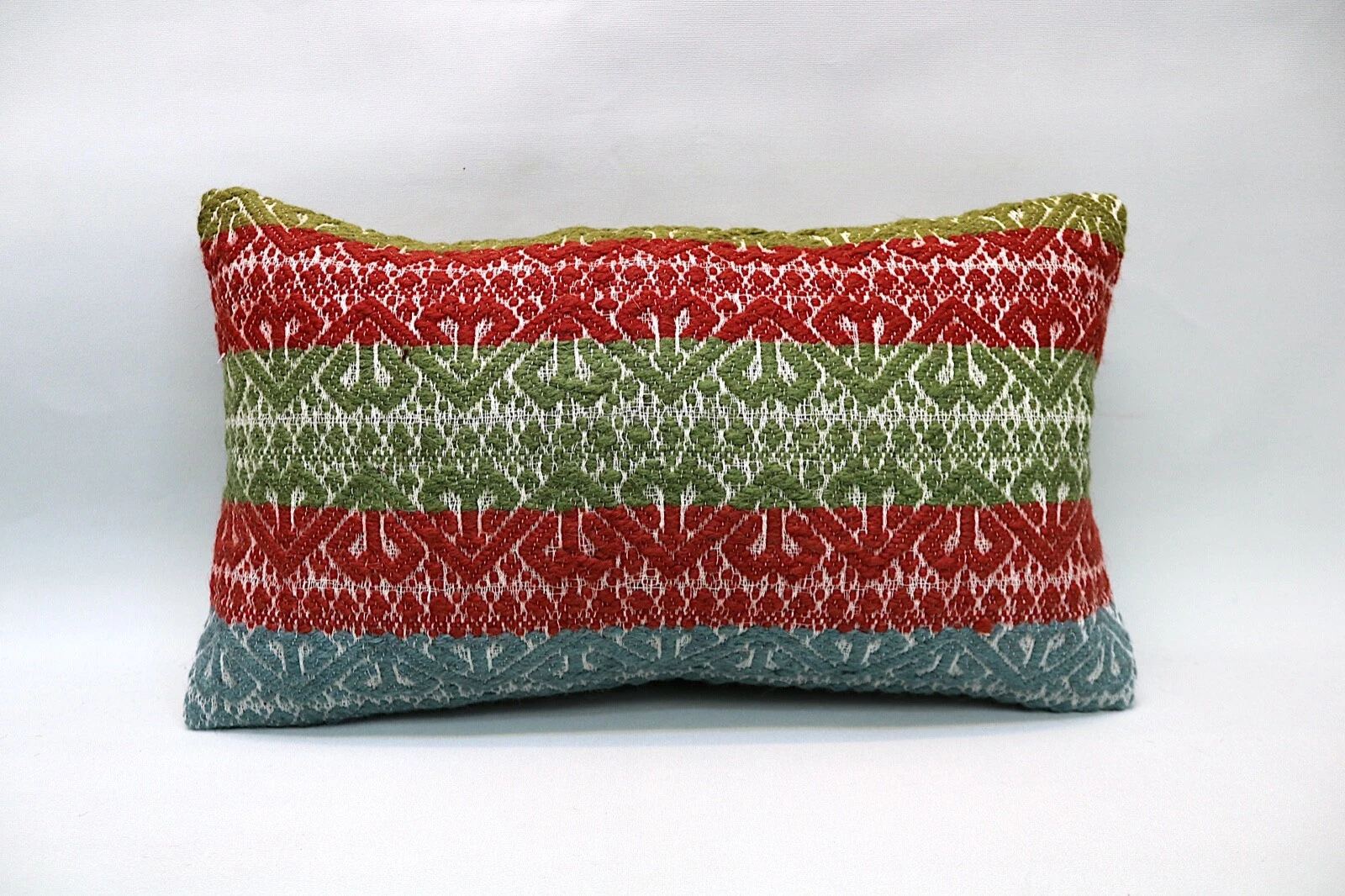 Kilim Pillow, 12x20 in, Decorative Sofa Pillow, Ethnic Pillow, Vintage Pillow