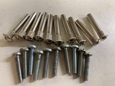 Cabinet Connecting Bolts Interscrews x10 Kitchen Cupboard Wardrobe Joining 4mm