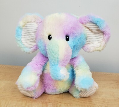 Spark Create Imagine Elephant Plush Crinkle Rattle Baby Tie Dye Pastel Lovey
