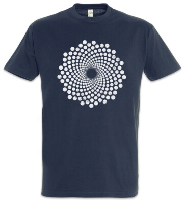 Spiral Dots Herren T-Shirt Punkte Magic Kreis Kreisel Spirale Hypnose