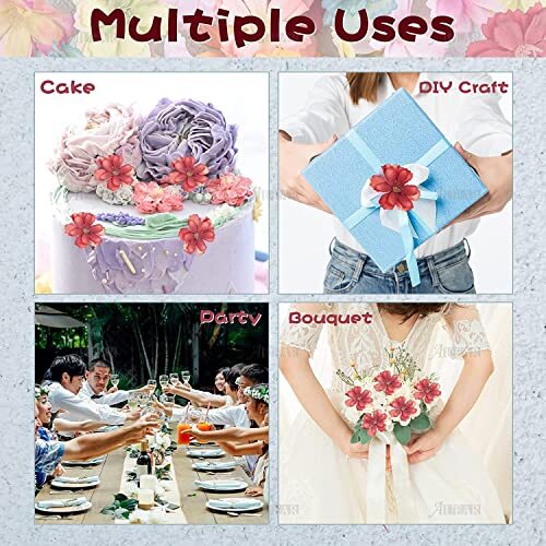 Artificial Silk Cherry Blossom Flowers Heads Craft Fake 50 Pack 10 ...