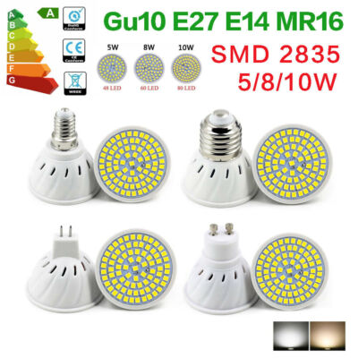 E27 E14 Led Bulb Light AC 220V MR16 Gu10 Cup floodlight 5W 8W 10W Lamp Spotlight
