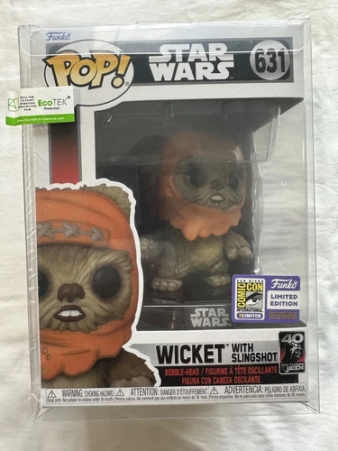 Star Wars Wicket with Slingshot Pop Funko SDCC 2023 Official Sticker