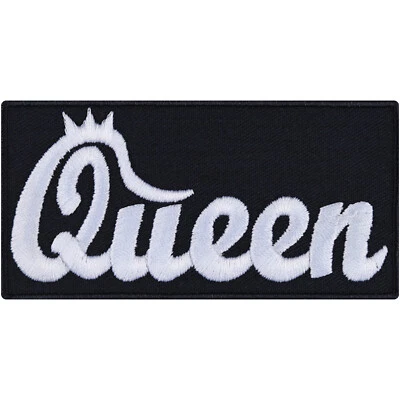 EXPRESS-STICKEREI GMBH QUEEN Aufnäher Frauen Aufbügler Lady Biker Patch lustige Applikation für Damen