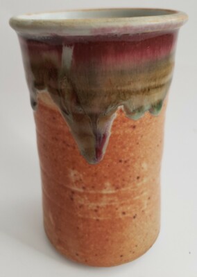 Praise God Pottery Tested By Fire Rob Grimes 5.5'' Vase, Canister, Glass Decor