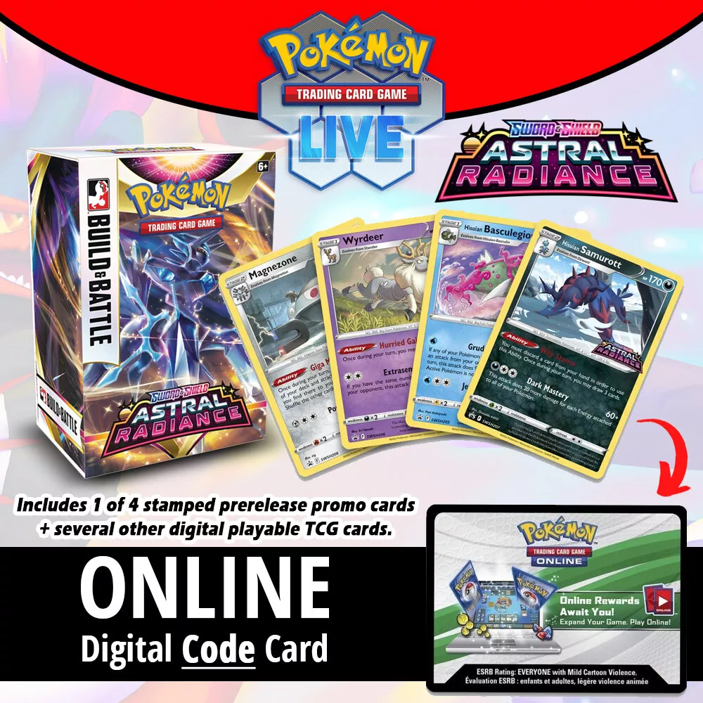 Silver Tempest Build & Battle Box PTCGL Codes