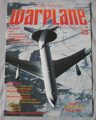 Warplane Orbis magazine Issue 33 Boeing E-3A Sentry Cutaway drawing & Poster