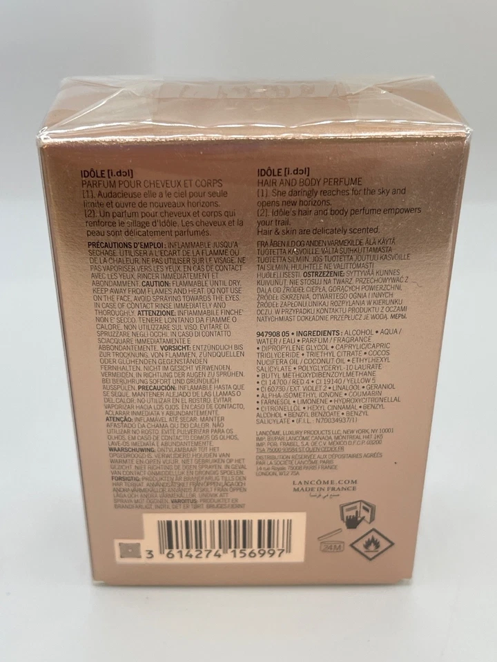 Lancome Idole духи спрей для волос и тела 25 мл / 0,8 жидкой унции - совершенно новый запечатанный - Изображение 2 из 4