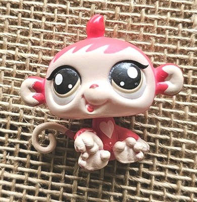 Littlest Pet Shop G7 #050 Red Monkey Toy Figure 1.75''