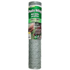 Chicken Wire 2 Inch Mesh 24 Inch X 150 Foot 20 Gauge Galvanized Steel Wire Fe... 0.28 per foot