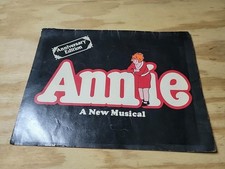 ANNIE a New Musical Vintage 1977 Program/Playbill Anniversary Edition