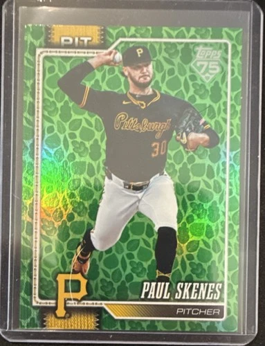 Topps Series 1 2026 Paul Skenes Green Foil #100 Pittsburgh Pirates Baseball Card