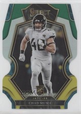 2022 Panini Select Premier Level Green & Yellow Prizm Die-Cut Chad Muma 07rd
