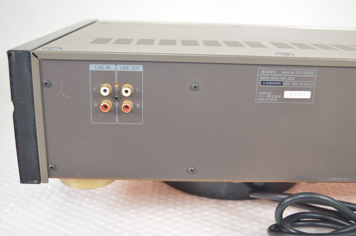 SONY DTC-2000ES DAT Deck Digital Audio Tape Recorder Tested