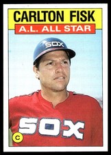 Carlton Fisk 1986 Topps #719 White Sox MLB READ FREE SHIPPING AutographDen
