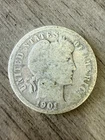 BARBER SILVER DIME COLLECTIBLE USA