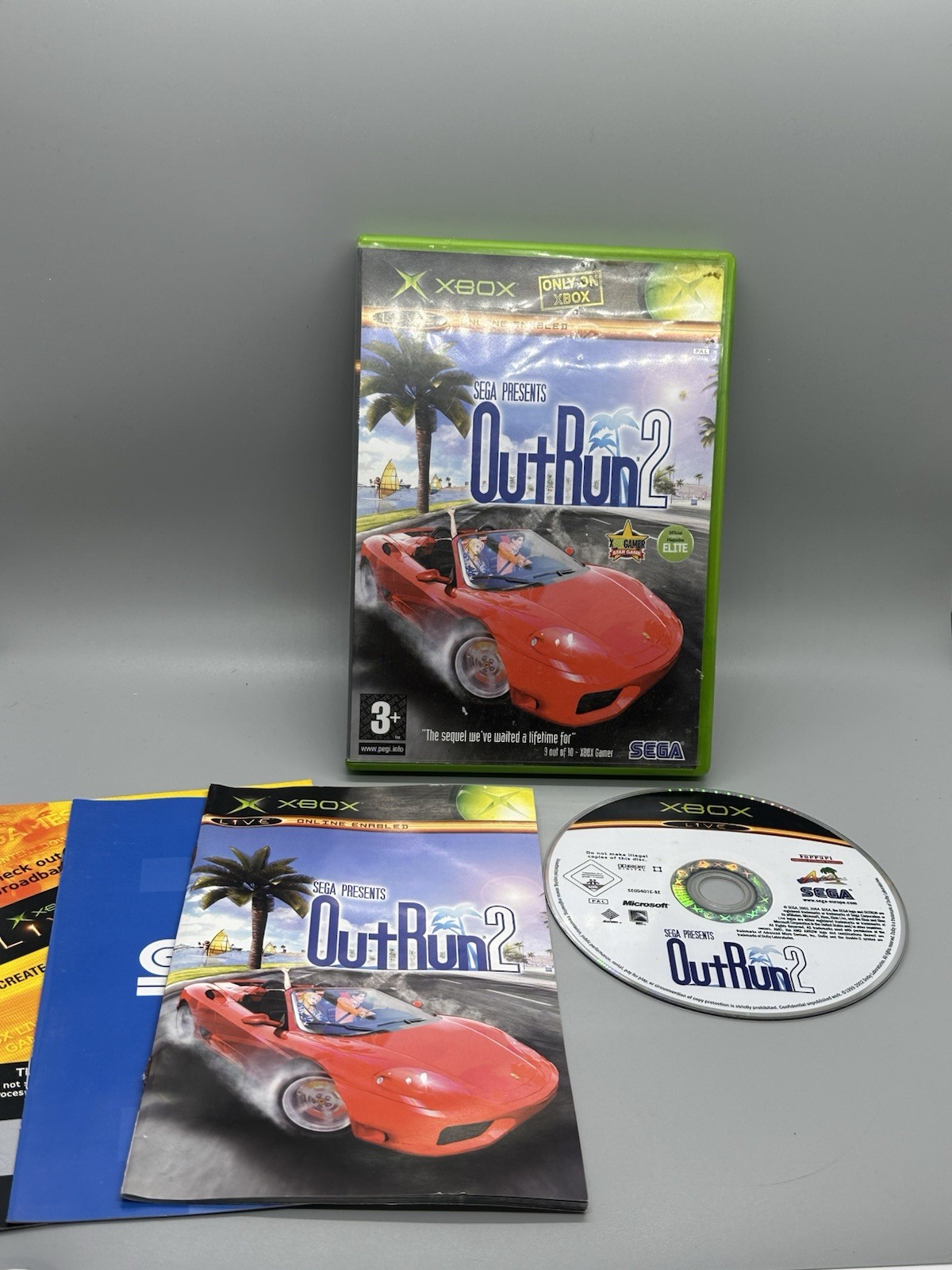 Outrun 2 Microsoft Xbox Original 2004 PAL Version with Manual Tested
