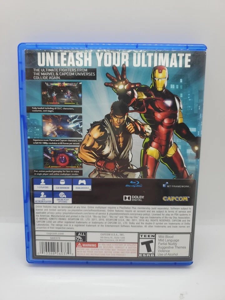 Ultimate Marvel VS Capcom 3 (Sony PlayStation 4) | CIB Complete - Image 3 of 3